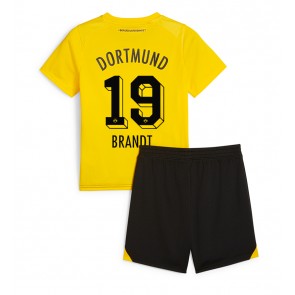 Borussia Dortmund Julian Brandt #19 Replika Babytøj Hjemmebanesæt Børn 2023-24 Kortærmet (+ Korte bukser)